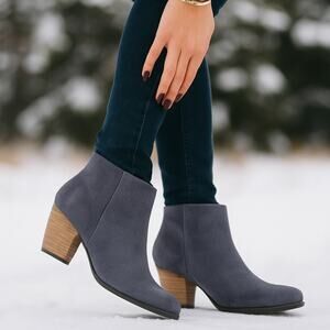 ECCO SZ 42 11-11 1/2 Shape 55 Western Suede Boots in Magnet EUC